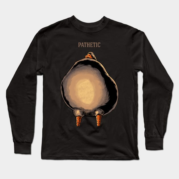 Pathetic Duck Meme Long Sleeve T-Shirt by milatees